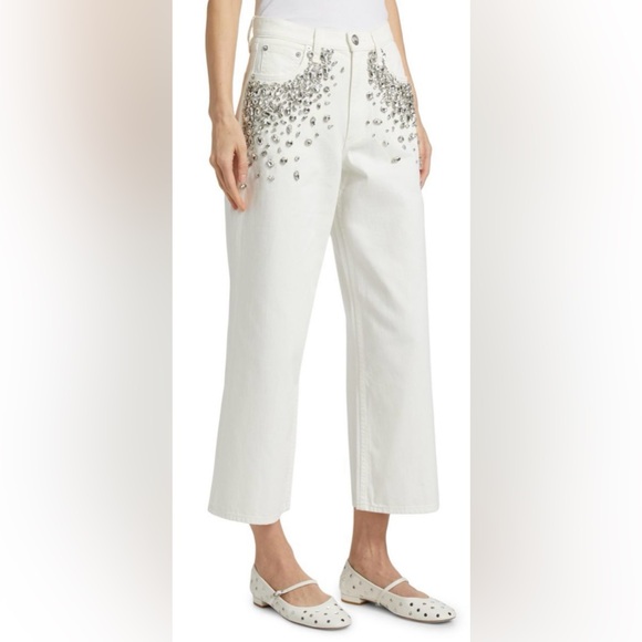 Rag & Bone Andi Embellished Wide-Leg Jeans - Picture 5 of 8